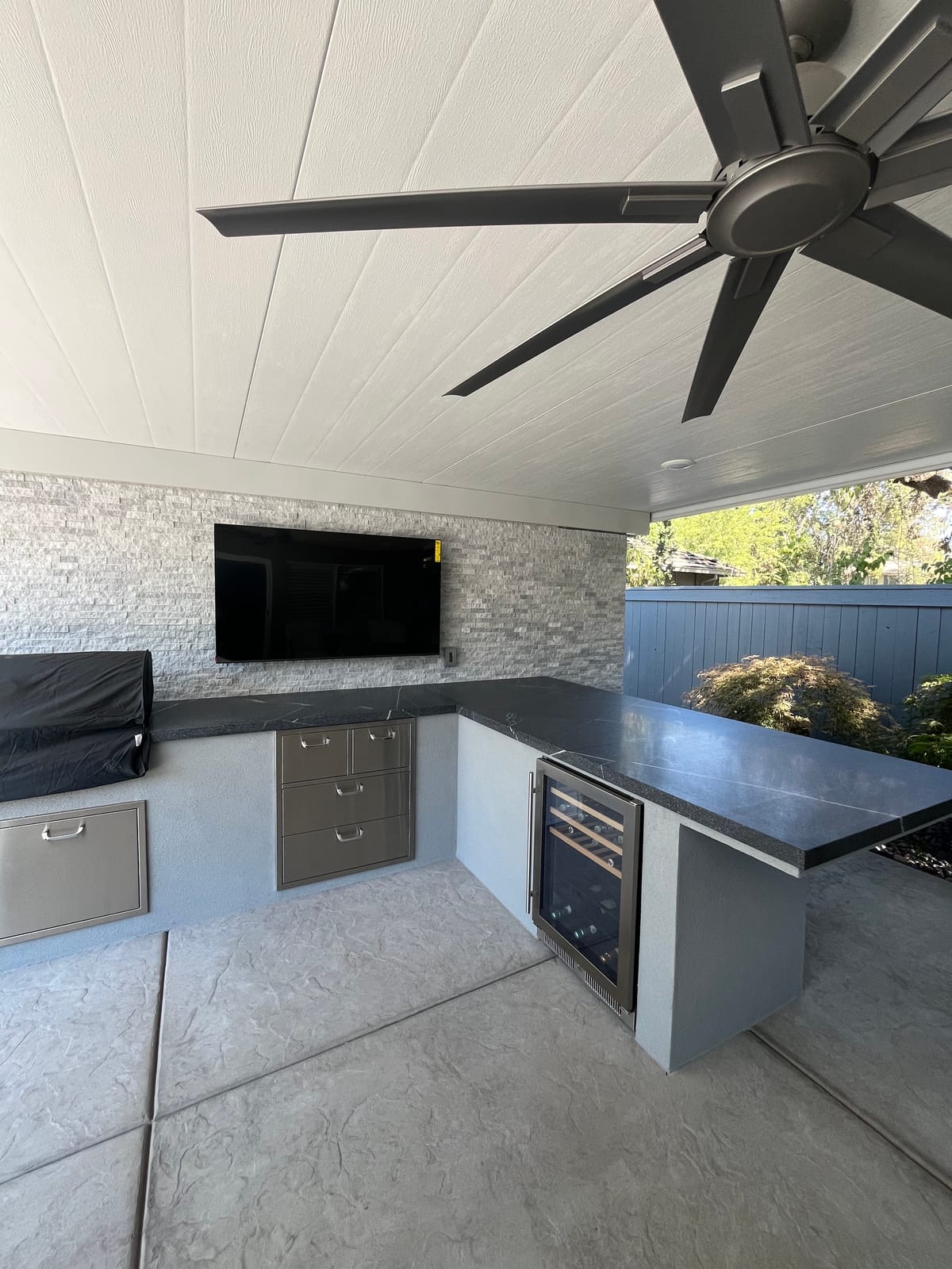 Outdoor living project by CJR Concrete & Landscape Construction