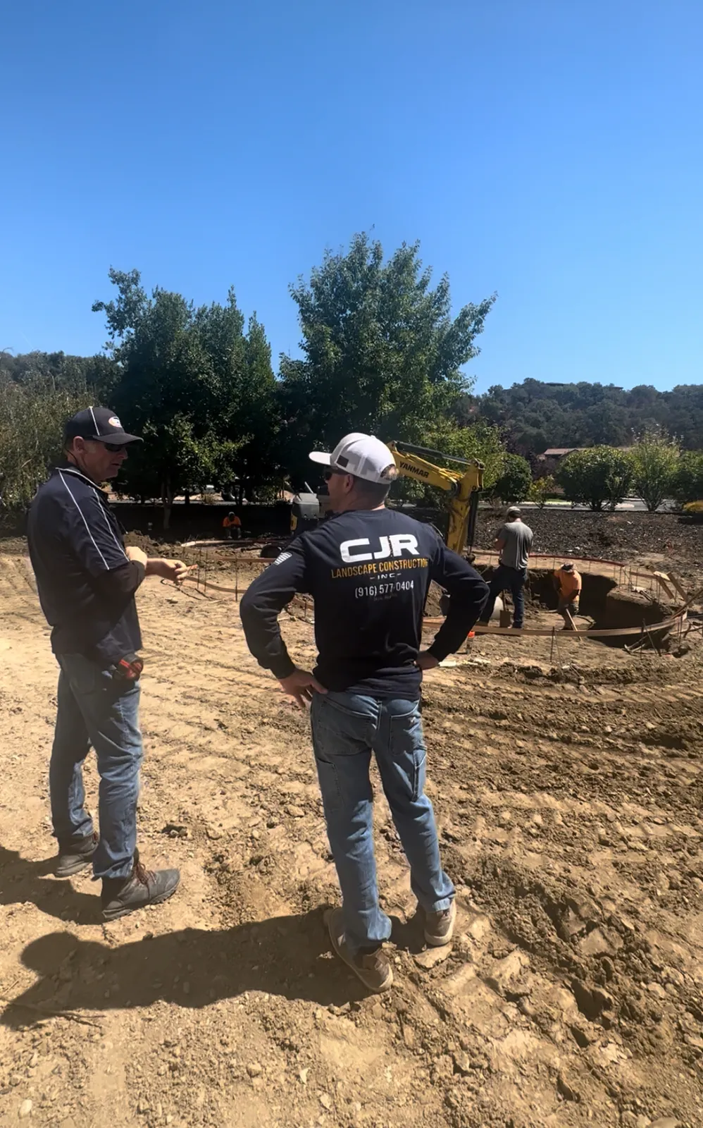 Excavation phase of a CJR pool project, photo 21