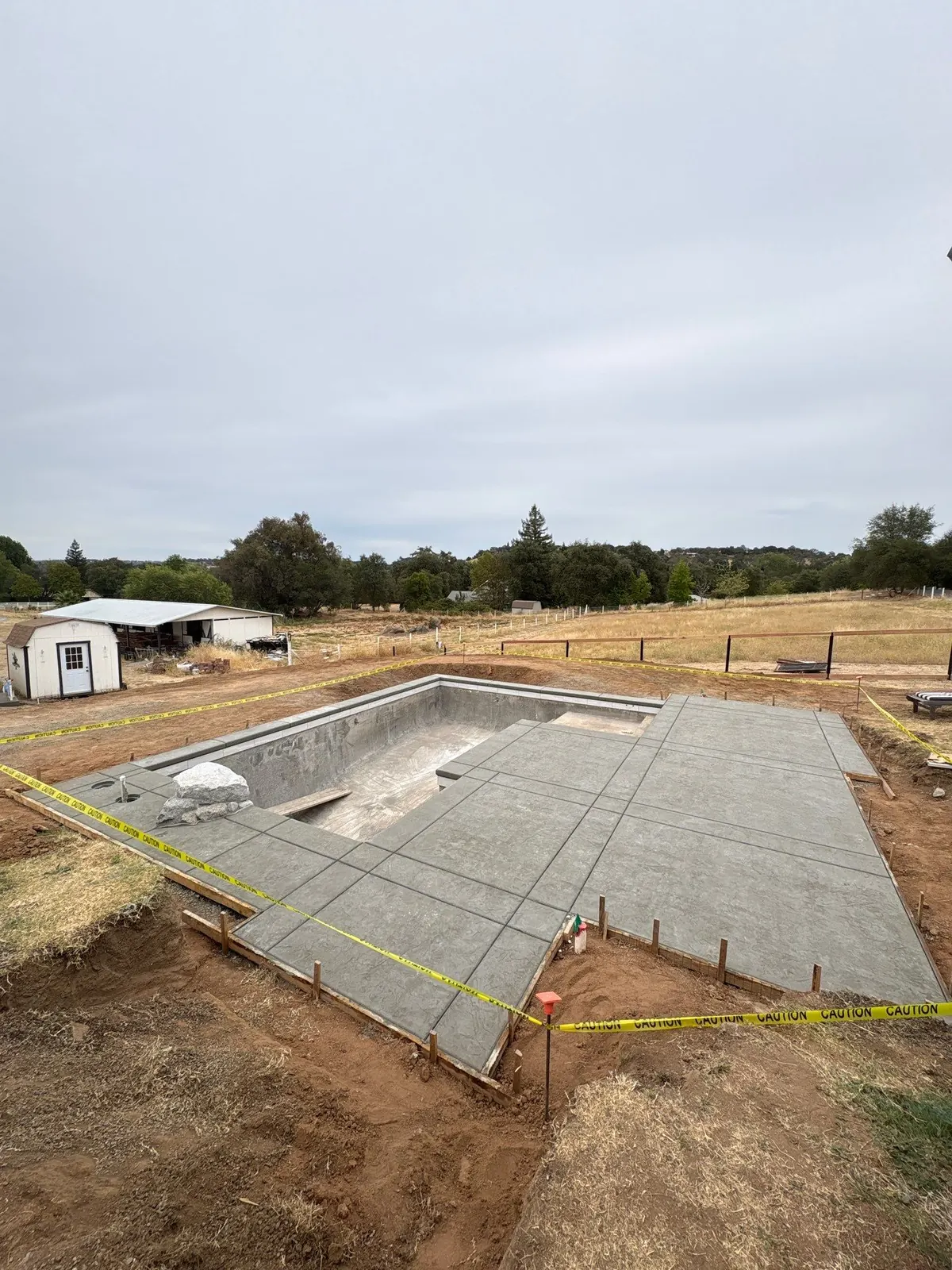Custom concrete phase of a CJR pool project, photo 56