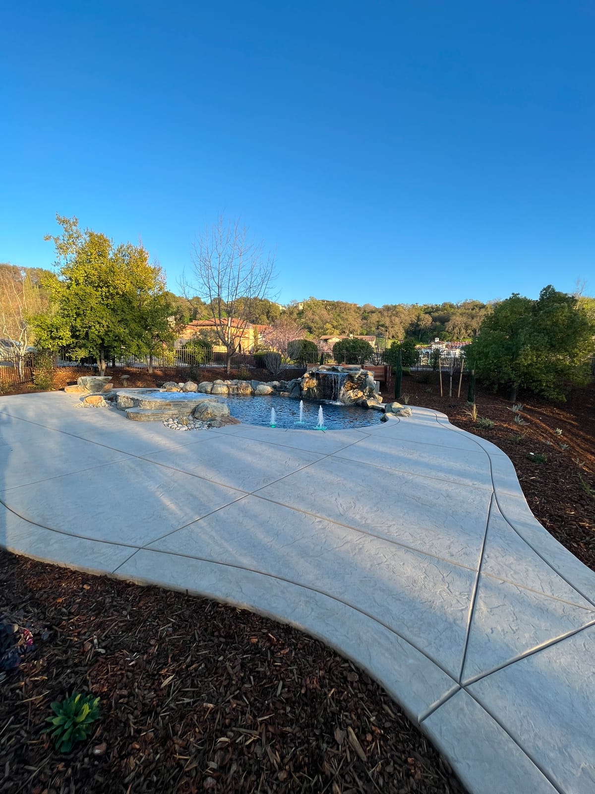 Finished pool and patio transformation by CJR