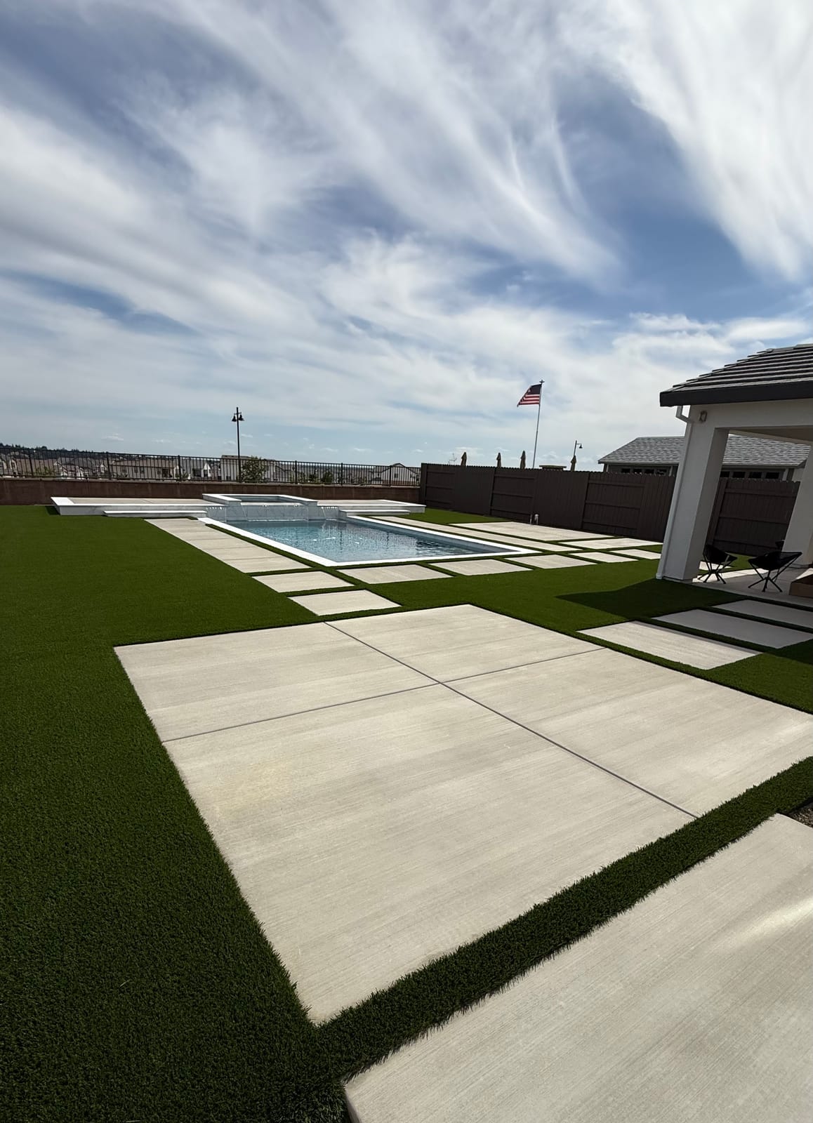 Pool, Turf & Paver Patio completed