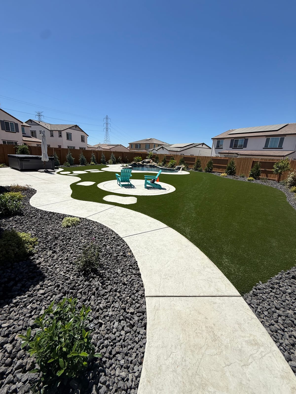 Backyard Landscape & Hardscape completed