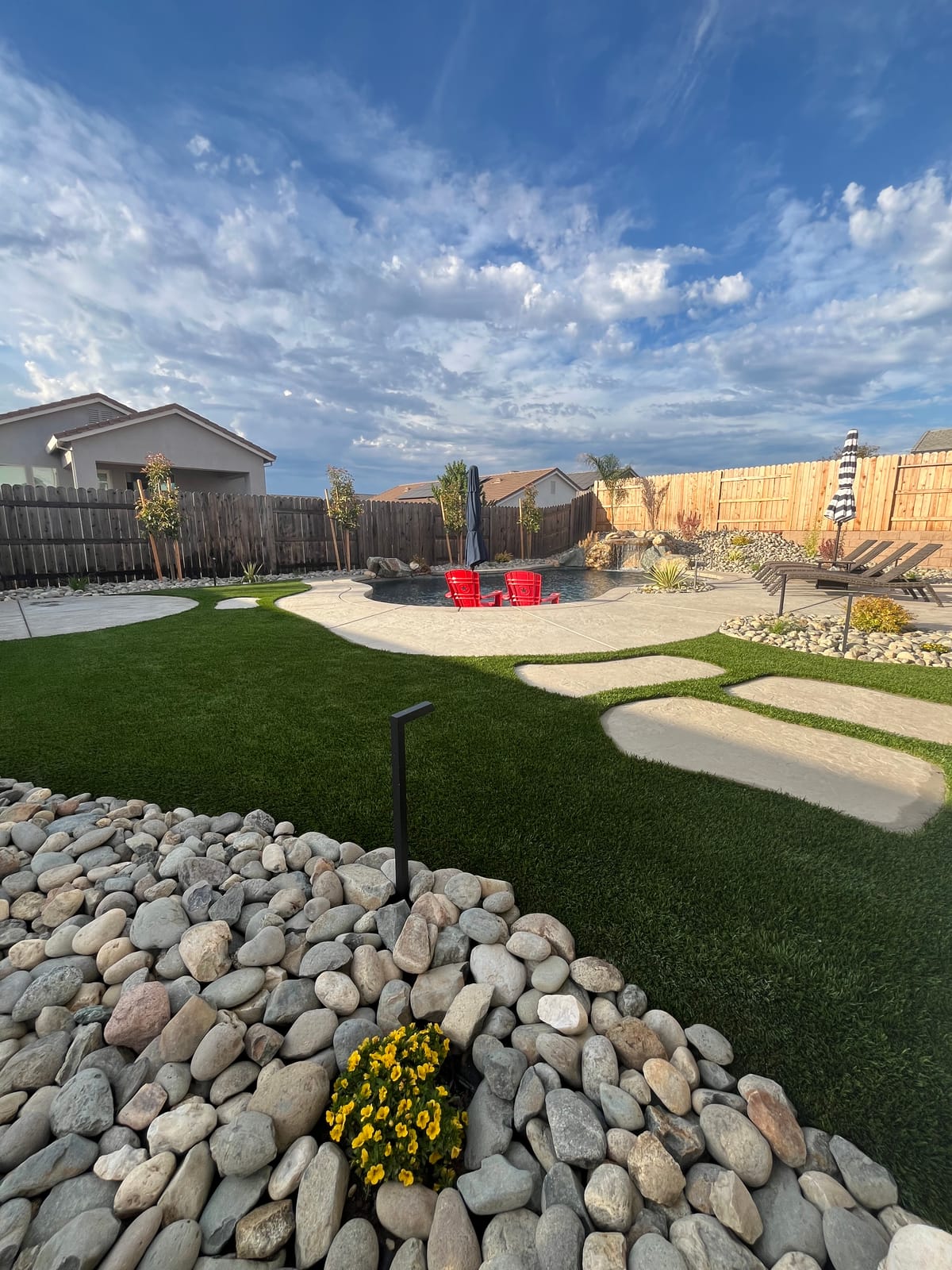 Backyard Landscape Transformation completed