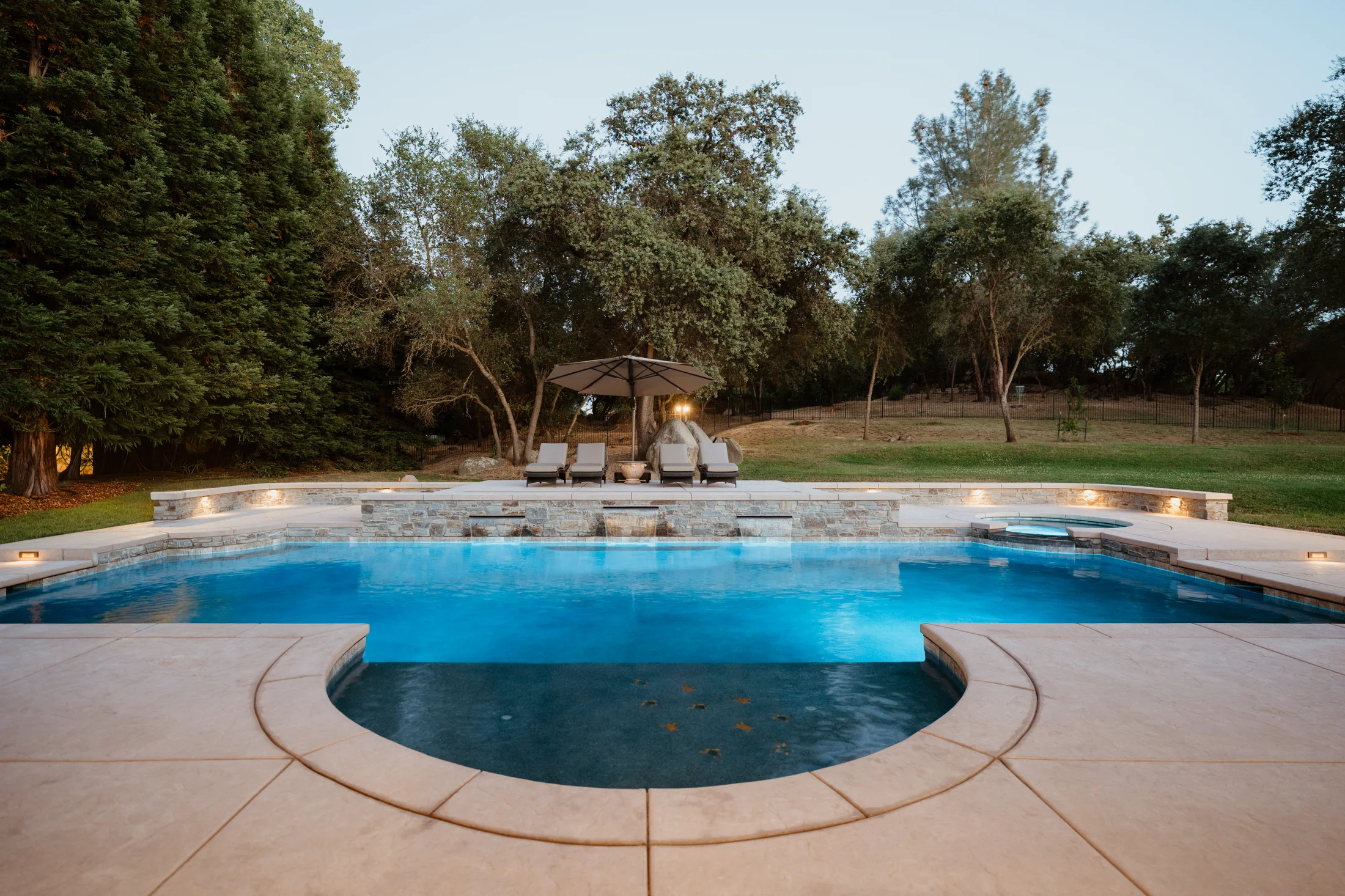 Pool construction project by CJR Concrete & Landscape Construction